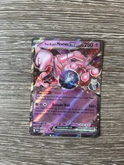 Pokemon Card Team Rocket’s Mewtwo EX SVP 205 Promo Destined Rivals Near Mint - Image 1