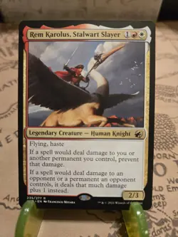 MTG Rem Karolus, Stalwart Slayer Innistrad: Midnight Hunt Regular Rare NM - Image 1