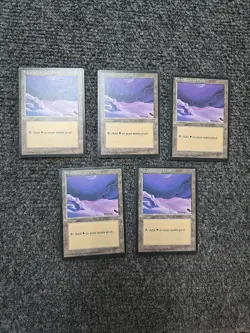 MTG Ice Age Snow-Covered Plains Lightly Played MP Condition - Image 1