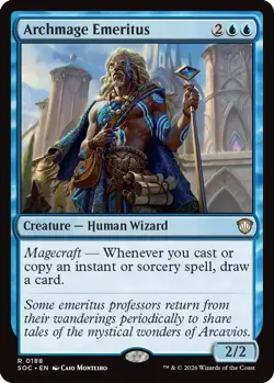 Archmage Emeritus 188 Commander: Secrets of Strixhaven Magic: The Gathering NM - Image 1