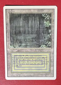 Bayou Magic the Gathering Revised Edition Dual Land - Image 1