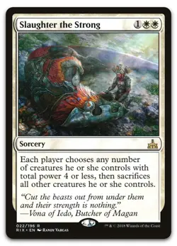 Slaughter the Strong #22 (LP) Rivals of Ixalan RIX Magic MTG - Image 1