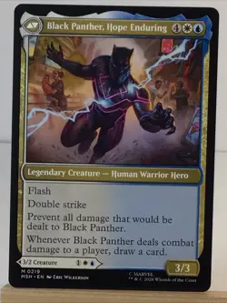 King T'Challa 219 Mythic Marvel Super Heroes Magic: The Gathering Near Mint - Image 4