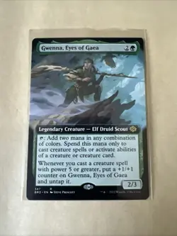 MTG Gwenna, Eyes of Gaea BRO 347 R NM Regular Extended Art - Image 2