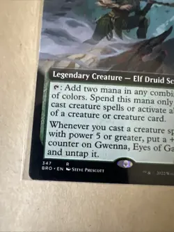 MTG Gwenna, Eyes of Gaea BRO 347 R NM Regular Extended Art - Image 3