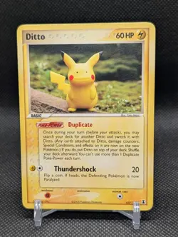 Ditto (Pikachu) 2005 Pokemon TCG EX Delta Species 63/113 Yuka Mori NM - Image 1