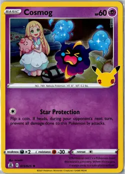 Pokemon Card - Cosmog Celebrations 013/025 2021 Rare Holo Lightly Played - Image 1