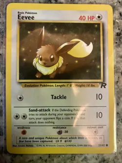 1999 Pokemon PSA 7 Eevee + Bonus Ungraded Eevee - WOTC Era Card Bundle - Image 3