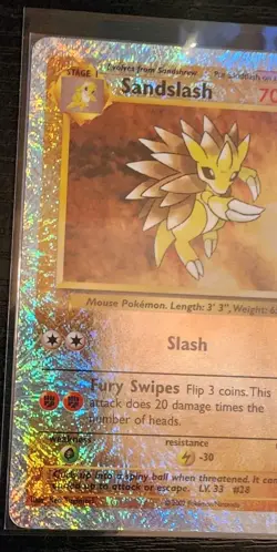 Pokemon Sandslash Legendary Collection Reverse Holo Card 62/110 LP - Image 3