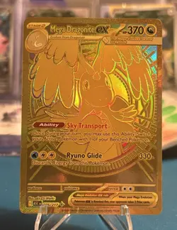 Mega Dragonite EX 295/217 GOLD MEGA HYPER RARE POKEMON ASCENDED HEROES - Image 1