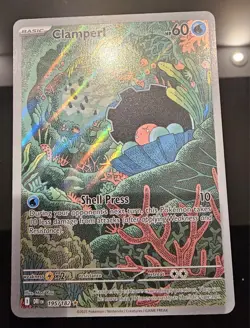 Clamperl 195/182 Illustration Rare Destined Rivals Pokemon Holo Near Mint - Image 1