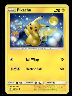 Pikachu 56/236 Unified Minds Common Pokemon - Image 1