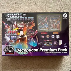Transformers TCG 40th Anniversary Decepticon Premium Pack - Vanch AR Card Game - Image 1