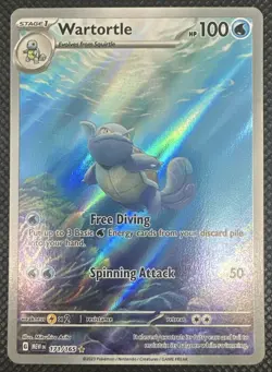 2023 Pokemon SV 151 Wartortle #171/165 Illustration Rare - Image 1