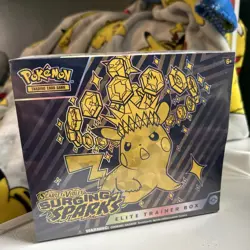 Pokemon Scarlet & Violet Surging Sparks Etb New Factory Sealed With Small Rip - Image 1