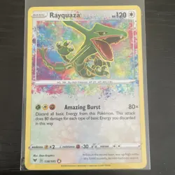 Rayquaza 138/185 Amazing Rare Vivid Voltage Pokemon Holo Near Mint NM - Image 1