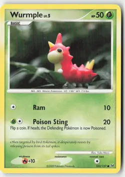Wurmple 103/127 Common MP Regular - Platinum - Image 1