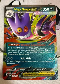 Mega Gengar ex 056/094 - Pokemon Phantasmal Flames - NM - Image 1