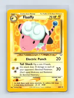 Flaaffy 28/64 Uncommon Neo Revelation Pokemon Unlimited Lightly Played - Image 1