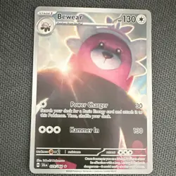 Pokemon TCG Bewear 079/064 Shrouded Fable Illustration Rare Holo Full Art - Image 5