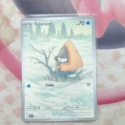 Pokemon TCG Snorunt 227/217 Stellar Crown Illustration Rare Holo 70 HP Basic ENG - Image 1