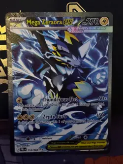 Mega Zeraora ex 114/084 Special Illustration Rare Pitch Black Pokemon Holo NM - Image 1