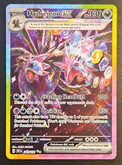 Pokemon TCG Hydreigon EX Surging Sparks SAR 240/191 Mint Condition - Image 1