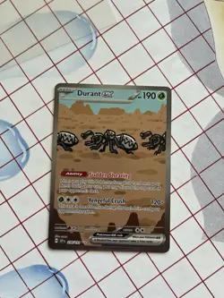 Pokemon TCG Durant ex 236/191 Surging Sparks SIR Full Art Holo EX - Image 2