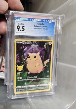 Pokemon 2021 Celebrations Pikachu Holo 005/025 CGC 9.5 Graded - Image 1