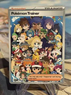 Custom Pokemon Team Anima Waifu Doujin ACG DIY Trainer Full Art Card NEW - Image 1