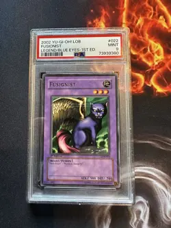 YuGiOh 1st Edition LOB-022 Fusionist 2002 Legend Of Blue Eyes Rare 💎Mint PSA 9 - Image 1