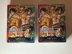 ONE PIECE ENGLISH TCG: (ST-30) Starter Deck EX: Luffy & Ace BRICK ONLY SEALED x2 - Image 1