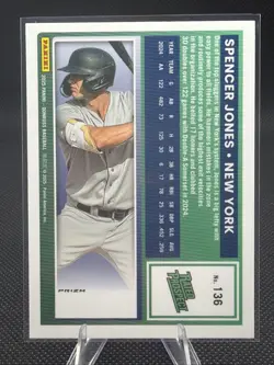 2025 Panini Donruss - Optic Rated Prospects Spencer Jones #136 Circles Prizm... - Image 4