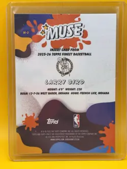 Topps Finest Muse Larry Bird Boston Celtics M-2 2025-26 Basketball - Image 2