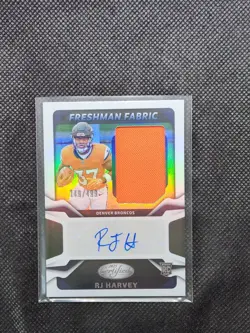 2025 Panini Certified - Freshman Fabric Mirror Signatures RJ Harvey #FBC-RHY... - Image 1