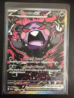 English Morpeko EX 117/084 SIR Pokemon Pitch Black ME05 NM - Image 1