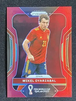 Mikel Oyarzabal 2022 Panini Prizm FIFA World Cup Qatar Prizms Maroon /22 #224 - Image 1