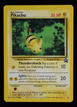 Pikachu Non-Holo - 27 - Wizards Black Star Promos - Pokemon Card - Image 1