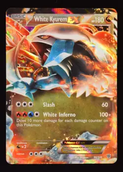 White Kyurem EX - 96/135 - Plasma Storm - Pokemon Card - Image 1