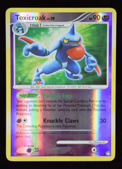 Toxicroak Reverse Holo - 36/123 - Mysterious Treasures - Pokemon Card - Image 1