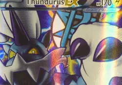 Thundurus EX Full Art - 110/116 - Plasma Freeze - Pokemon Card - Image 3