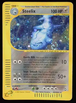 Steelix Holo - H23/H32 - Aquapolis - Pokemon Card - Image 1