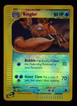 Kingler Reverse Holo - 50/165 - Expedition Base Set - Pokemon Card - Image 1