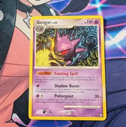 Pokemon TCG Gengar Stormfront Rare Regular Card 18/100 LV.43 HP110 2008 - Image 1