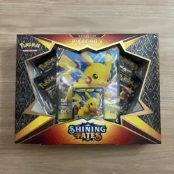 Pokemon Shining Fates Training Card Game Pikachu V Box Sealed 820650828690 - Image 1