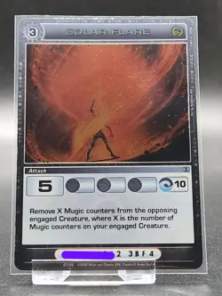 Chaotic Card : Solar Flare Rise Of The Oligarch Rare Attack - Image 1