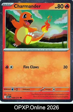 Charmander (Cosmos Holo) 020/217 Miscellaneous Cards & Products Pokemon NM - Image 1