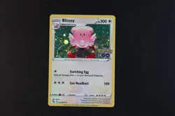 Blissey 052/078 Holo Shiny Pokemon TCG Card Pokemon Go 2022 NEAR MINT - Image 1