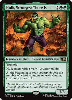 Hulk, Strongest There Is - #724 - CMR: Marvel Super Heroes - NM MTG - Image 1