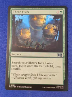 Mint/Near-Mint, English - 1 x MTG Three Visits Commander: Marvel Super Heroes - Image 1